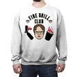 Fire Drill Club! - Crew Neck Sweatshirt Crew Neck Sweatshirt RIPT Apparel Small / White