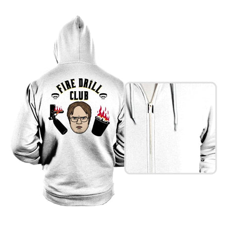 Fire Drill Club! - Hoodies Hoodies RIPT Apparel Small / White