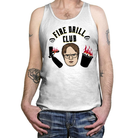 Fire Drill Club! - Tanktop Tanktop RIPT Apparel X-Small / White