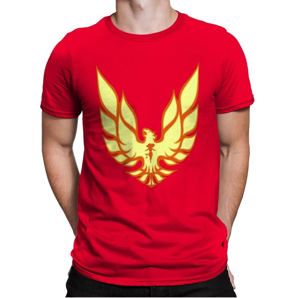 Firebird - Mens Premium T-Shirts RIPT Apparel Small / Red