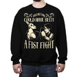 Fist Fight Meeting - Crew Neck Sweatshirt Crew Neck Sweatshirt RIPT Apparel Small / Black