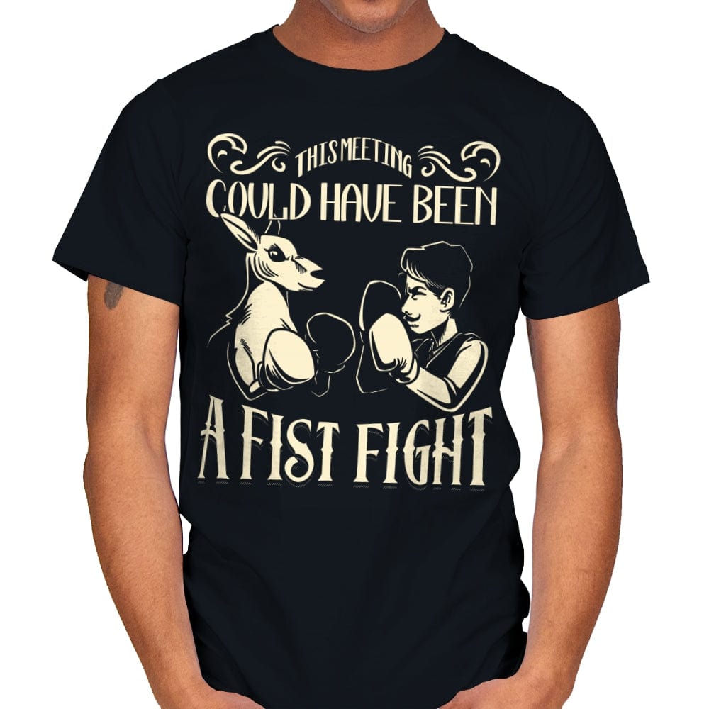 Fist Fight Meeting - Mens T-Shirts RIPT Apparel Small / Black