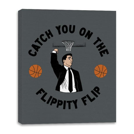 Flippity Flip  - Canvas Wraps Canvas Wraps RIPT Apparel 16x20 / Charcoal