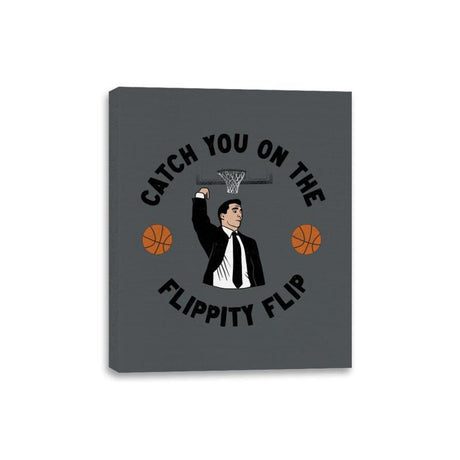 Flippity Flip  - Canvas Wraps Canvas Wraps RIPT Apparel 8x10 / Charcoal