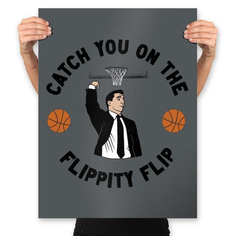 Flippity Flip  - Prints Posters RIPT Apparel 18x24 / Charcoal