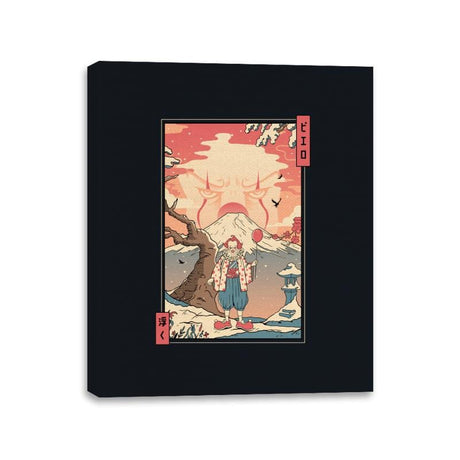 Floating Nightmare Ukiyo-e - Canvas Wraps Canvas Wraps RIPT Apparel 11x14 / Black