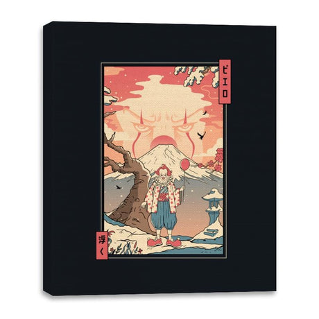 Floating Nightmare Ukiyo-e - Canvas Wraps Canvas Wraps RIPT Apparel 16x20 / Black