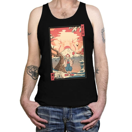 Floating Nightmare Ukiyo-e - Tanktop Tanktop RIPT Apparel X-Small / Black