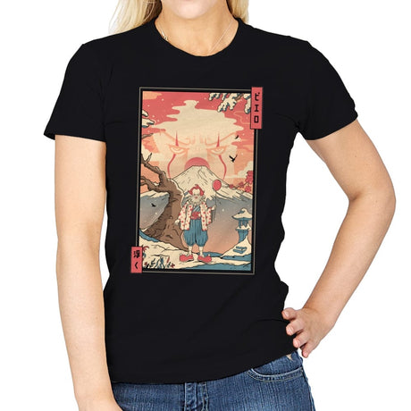 Floating Nightmare Ukiyo-e - Womens T-Shirts RIPT Apparel Small / Black