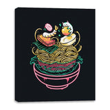 Floating Ramen - Canvas Wraps Canvas Wraps RIPT Apparel 16x20 / Black