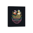 Floating Ramen - Canvas Wraps Canvas Wraps RIPT Apparel 8x10 / Black