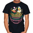 Floating Ramen - Mens T-Shirts RIPT Apparel Small / Black