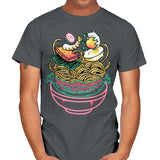 Floating Ramen - Mens T-Shirts RIPT Apparel Small / Charcoal