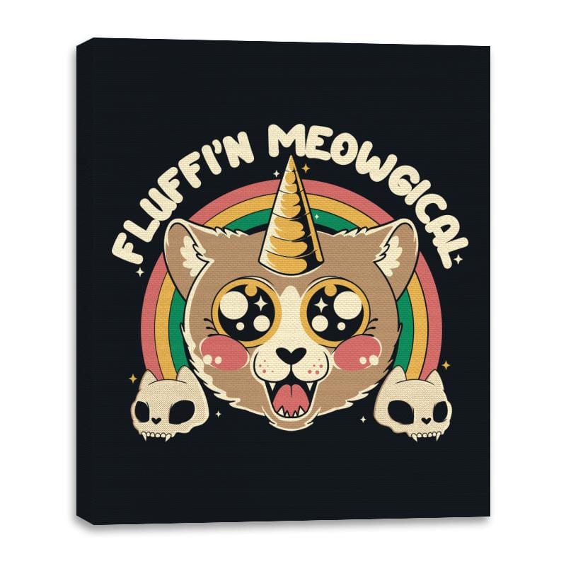 Fluffi'n Meowgical - Canvas Wraps Canvas Wraps RIPT Apparel 16x20 / Black