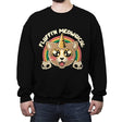 Fluffi'n Meowgical - Crew Neck Sweatshirt Crew Neck Sweatshirt RIPT Apparel Small / Black