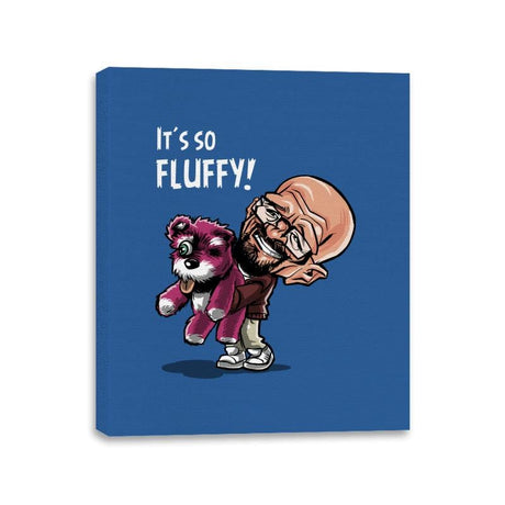 Fluffy Pink Bear - Canvas Wraps Canvas Wraps RIPT Apparel 11x14 / Royal