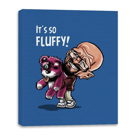 Fluffy Pink Bear - Canvas Wraps Canvas Wraps RIPT Apparel 16x20 / Royal