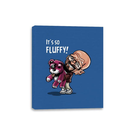 Fluffy Pink Bear - Canvas Wraps Canvas Wraps RIPT Apparel 8x10 / Royal