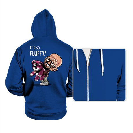 Fluffy Pink Bear - Hoodies Hoodies RIPT Apparel Small / True Royal