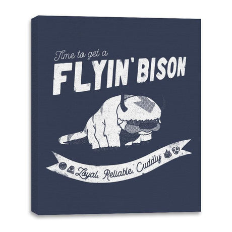 Flyin Bison - Canvas Wraps Canvas Wraps RIPT Apparel 16x20 / Navy