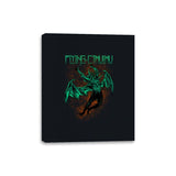 Flying Cthulhu - Canvas Wraps Canvas Wraps RIPT Apparel 8x10 / Black