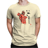 Flying For Freedom - Sumi Ink Wars - Mens Premium T-Shirts RIPT Apparel Small / Natural