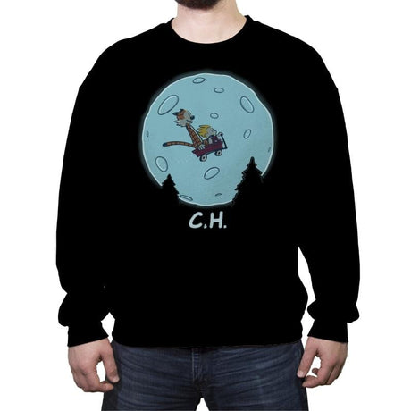 Flying Wagon - Raffitees - Crew Neck Sweatshirt Crew Neck Sweatshirt RIPT Apparel