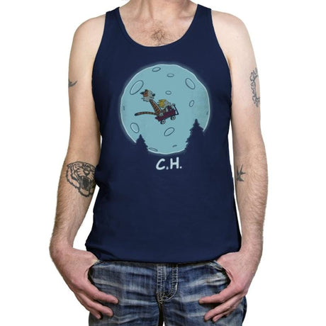 Flying Wagon! - Tanktop Tanktop RIPT Apparel X-Small / Navy