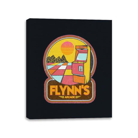 Flynn's Arcade - Canvas Wraps Canvas Wraps RIPT Apparel 11x14 / Black