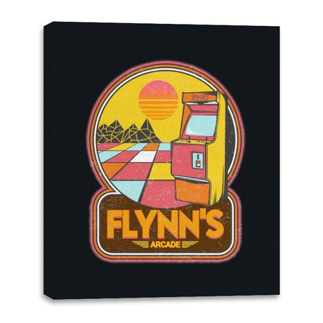 Flynn's Arcade - Canvas Wraps Canvas Wraps RIPT Apparel 16x20 / Black