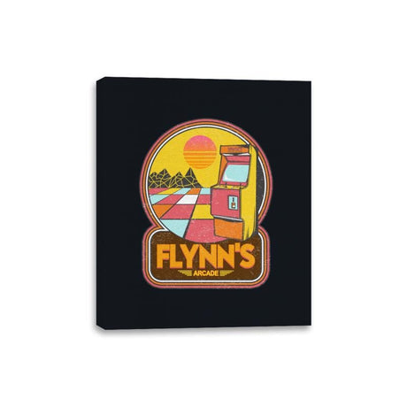 Flynn's Arcade - Canvas Wraps Canvas Wraps RIPT Apparel 8x10 / Black