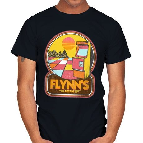 Flynn's Arcade - Mens T-Shirts RIPT Apparel Small / Black