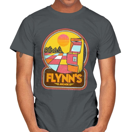 Flynn's Arcade - Mens T-Shirts RIPT Apparel Small / Charcoal