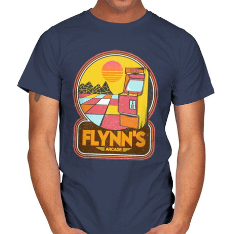 Flynn's Arcade - Mens T-Shirts RIPT Apparel Small / Navy