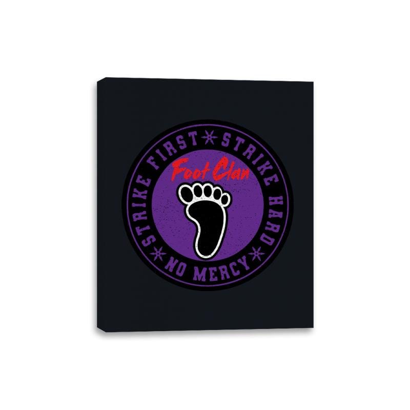 Foot Clan - Canvas Wraps Canvas Wraps RIPT Apparel 8x10 / Black