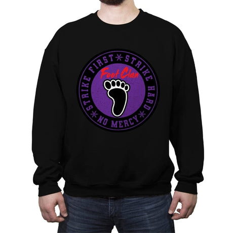 Foot Clan - Crew Neck Sweatshirt Crew Neck Sweatshirt RIPT Apparel Small / Black