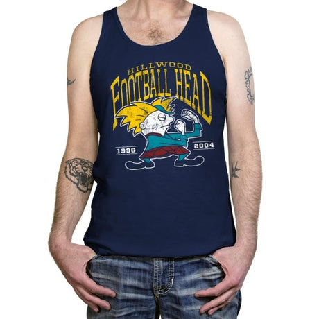 Football Head - Tanktop Tanktop RIPT Apparel X-Small / Navy