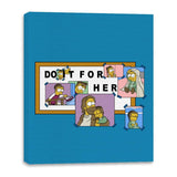 For Her - Canvas Wraps Canvas Wraps RIPT Apparel 16x20 / Sapphire