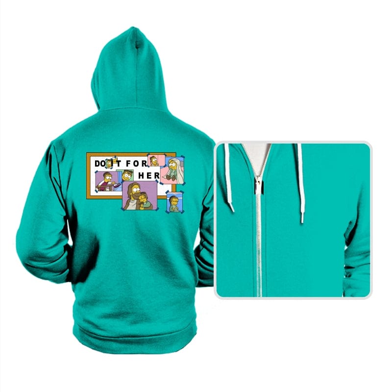 For Her - Hoodies Hoodies RIPT Apparel Small / Teal