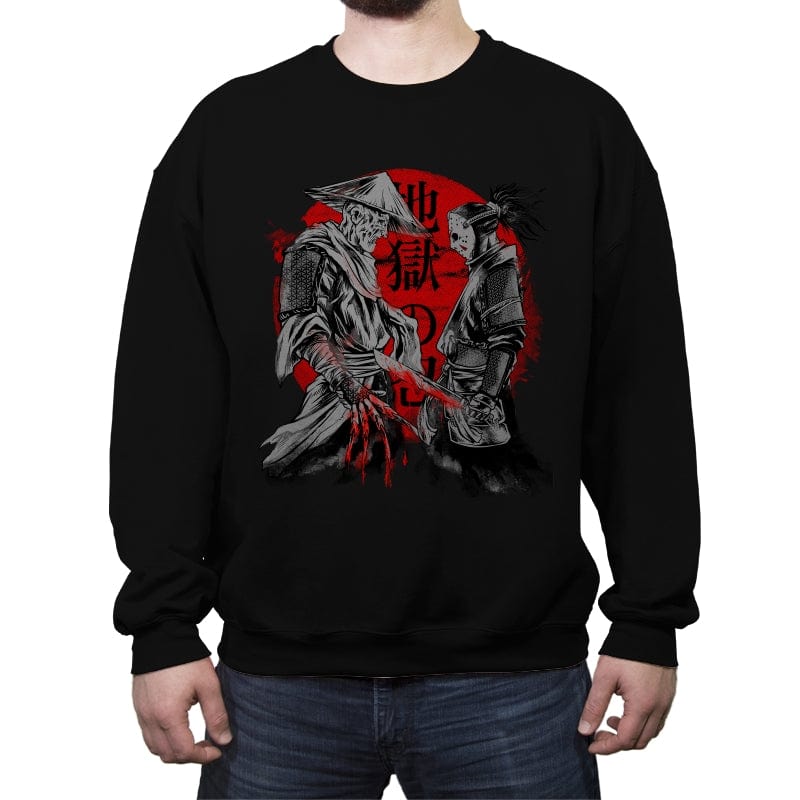 Forbidden Battle - Crew Neck Sweatshirt Crew Neck Sweatshirt RIPT Apparel Small / Black