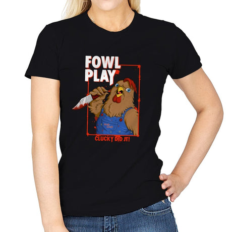 Fowl Play - Womens T-Shirts RIPT Apparel Small / Black