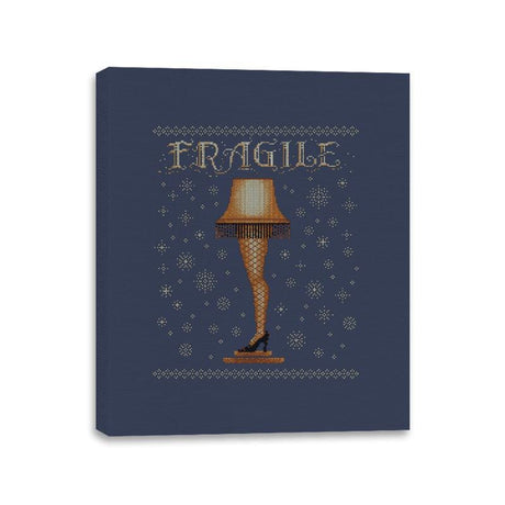 Fragile - Canvas Wraps Canvas Wraps RIPT Apparel 11x14 / Navy