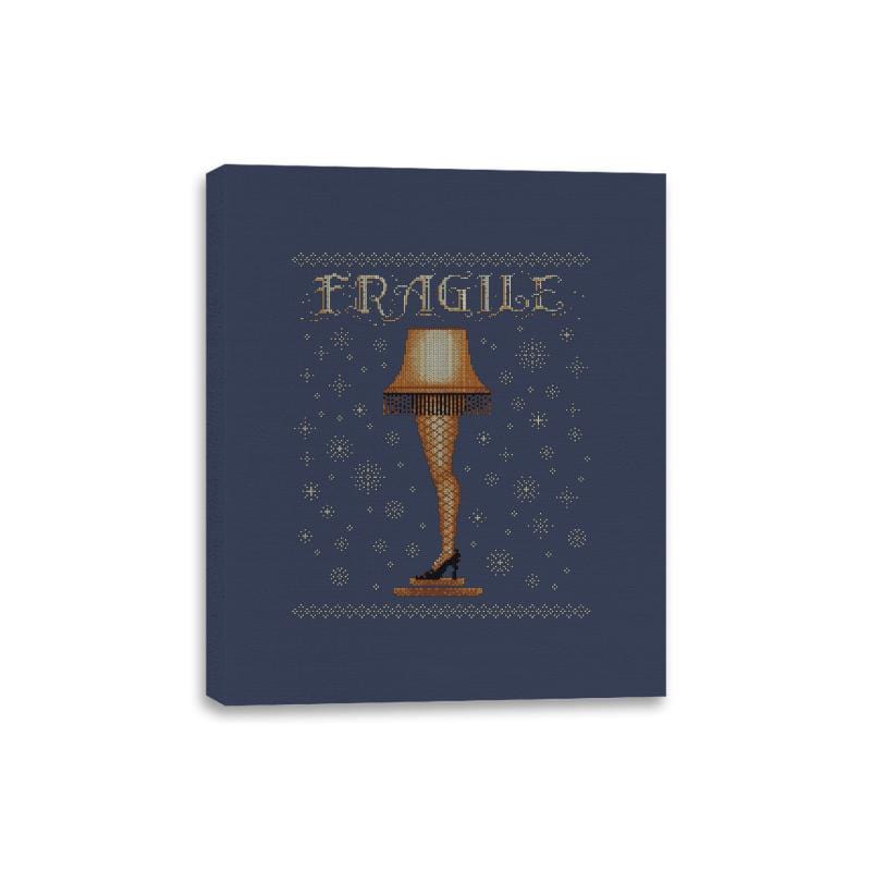 Fragile - Canvas Wraps Canvas Wraps RIPT Apparel 8x10 / Navy