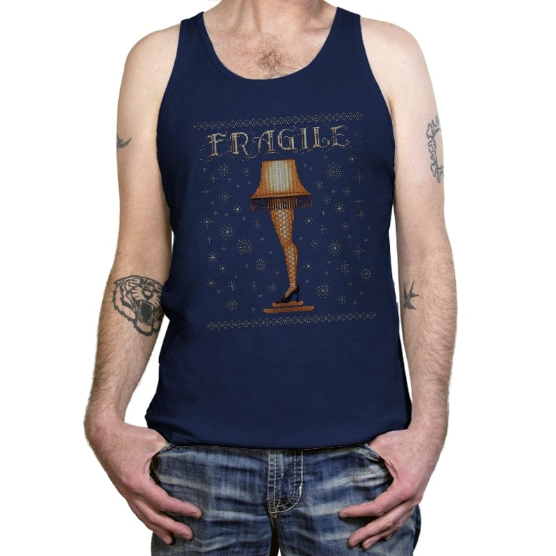 Fragile - Tanktop Tanktop RIPT Apparel X-Small / Navy