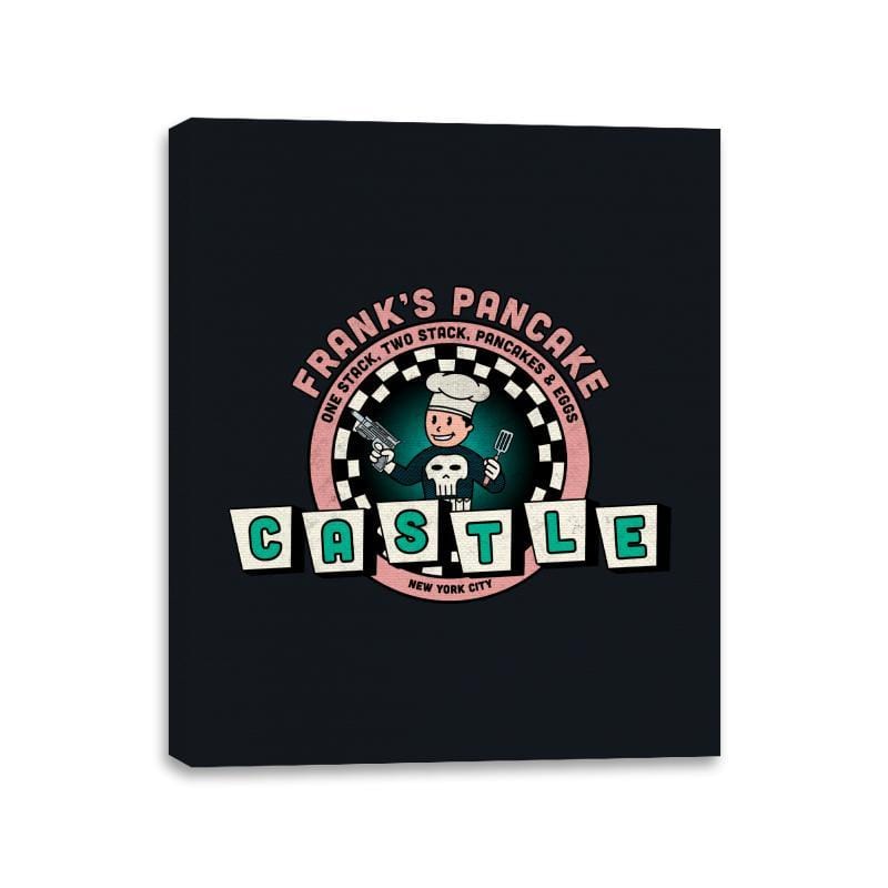 Frank’s Pancake Castle - Canvas Wraps Canvas Wraps RIPT Apparel 11x14 / Black