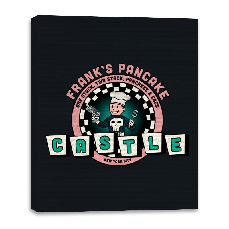 Frank’s Pancake Castle - Canvas Wraps Canvas Wraps RIPT Apparel 16x20 / Black