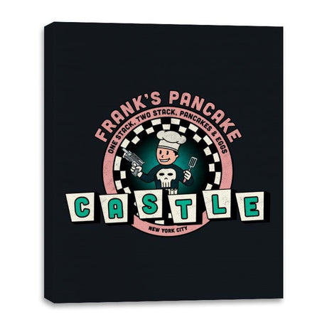 Frank’s Pancake Castle - Canvas Wraps Canvas Wraps RIPT Apparel 16x20 / Black