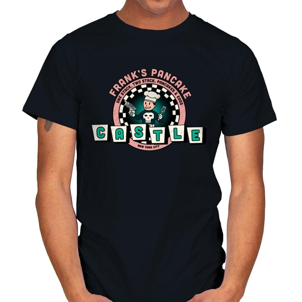 Frank’s Pancake Castle - Mens T-Shirts RIPT Apparel Small / Black