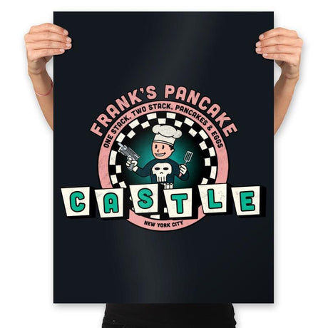 Frank’s Pancake Castle - Prints Posters RIPT Apparel 18x24 / Black