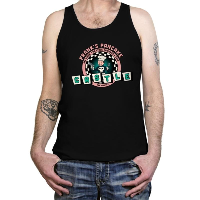 Frank’s Pancake Castle - Tanktop Tanktop RIPT Apparel X-Small / Black